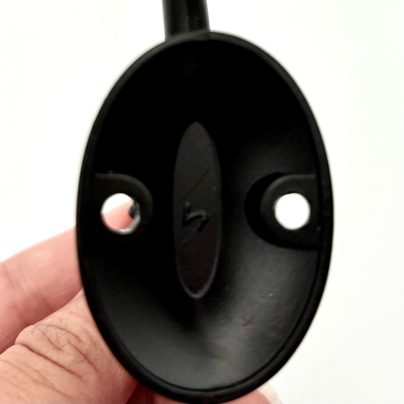 Ball End Coat & Hat Hook, Black - Set of 4 - Picture 4 of 7